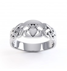 Ladies & Gents Silver Claddagh Ring