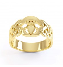 Ladies Contemporary Claddagh Ring