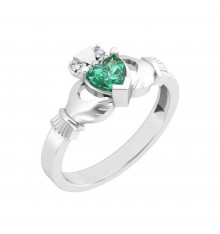 Aisling Diamond Claddagh Ring