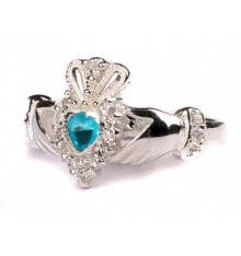 Silver Birthstone Ring December