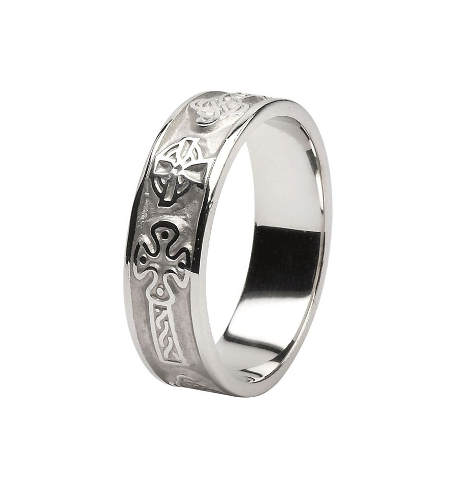 Celtic Cross wedding ring