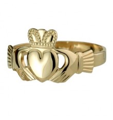 Ladies Gold Claddagh Ring