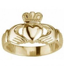 Gents Gold Claddagh Ring